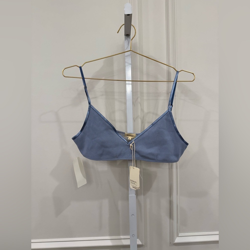 DONNI Women's Ribbed Bralette NEW